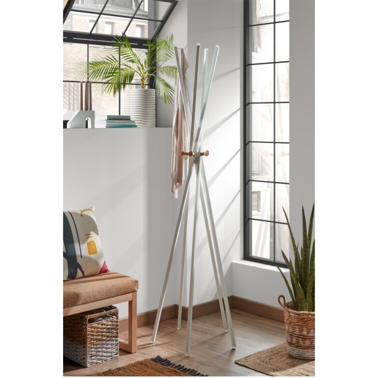 OROA Benzara Steel Freestanding 5 Hook Coat Rack Wayfair